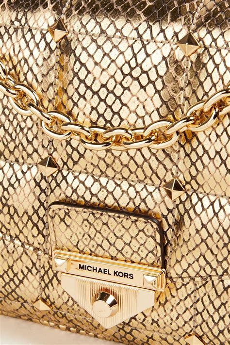 michael kors snake effect leather tote|Amazon.com: Michael Kors Snakeskin Handbag.